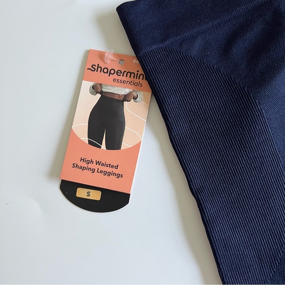 Shapermint High Waisted Shaping Leggings Small Navy Blue - Picture 3 of 5